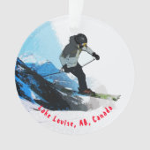 Leven. - Downhill Skier Ornament (voorkant)