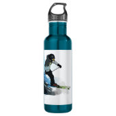 Leven. - Downhill Skier Waterfles (Voorkant)