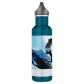 Leven. - Downhill Skier Waterfles (Links)