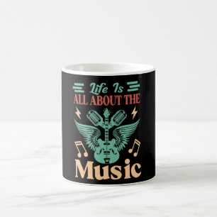 Leven draait helemaal om muziek koffiemok