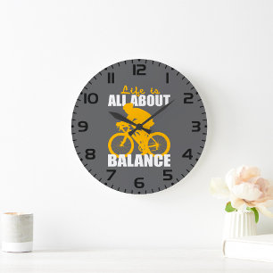 Leven draait om balans Fietsthema motivatie Grote Klok