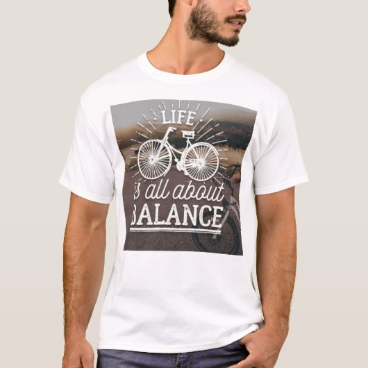 Leven draait om balans T-shirt (Voorkant)