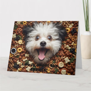 Leven draait om de Snoepjes  Wenskaart Kaart