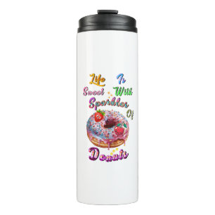 Leven Drinkware Is Zoet Met Vonken Van Donuts Thermosbeker