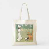 Leven één hoofdstuk per keer tote bag (Achterkant)