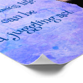 Leven Een Juggling Act Panda Schattige Inspirerend Poster (Hoek)