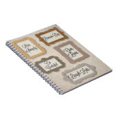 leven eenvoudig, droomgroot, dankbaar, levende lie notitieboek (Rechterzijde)