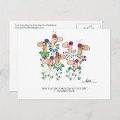 LEVEN ELKE DAG Briefkaart tegen April McCallum (Voorkant / Achterkant)