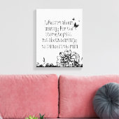 Leven en dansen in de regen citaat canvas afdruk (Insitu (Woonkamer))