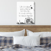 Leven en dansen in de regen citaat canvas afdruk (Insitu (Slaapkamer))