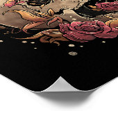 Leven en dood Vloeren Skeleton Halloween Japa Poster (Hoek)