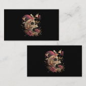 Leven en dood Vloeren Skeleton Halloween Japa Visitekaartje (Voorkant / Achterkant)