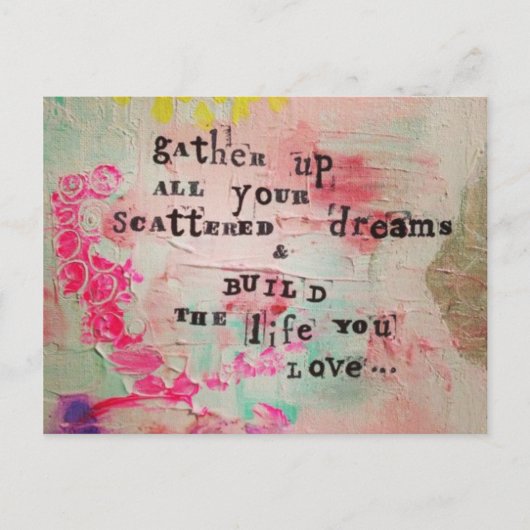 Leven en droom Briefkaart (Voorkant)