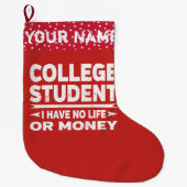 Leven en geld van de Funny College Grote Kerstsok (Voorkant)