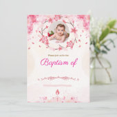 Leven en geloof vieren met een speciale doop kaart (Staand voorkant)