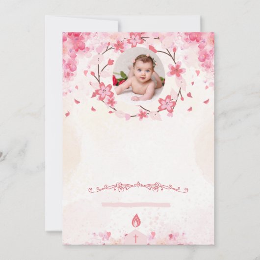 Leven en geloof vieren met een speciale doop kaart (Achterkant)