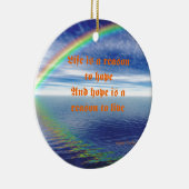 Leven en hoop keramisch ornament (Rechts)