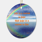 Leven en hoop keramisch ornament (Links)