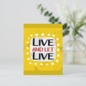 Leven en laten leven in het Briefkaart (Staand voorkant)