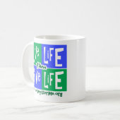 Leven en leven koffiemok (Voorkant links)