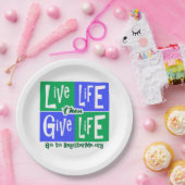 Leven en leven papieren bordje (Feest)