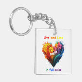 Leven en liefde in kleur sleutelhanger (Voorkant Links)