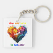 Leven en liefde in kleur sleutelhanger (Achterkant)