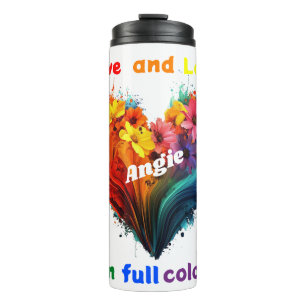 Leven en liefde in kleur thermosbeker
