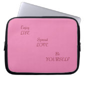 Leven en liefde laptop sleeve (Voorkant)
