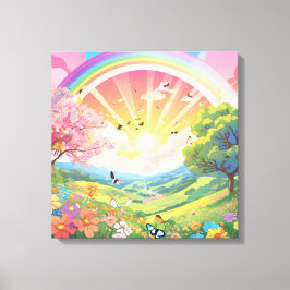 Leven en natuurlijke schoonheid canvas afdruk