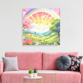 Leven en natuurlijke schoonheid canvas afdruk (Insitu (Woonkamer))