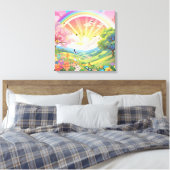 Leven en natuurlijke schoonheid canvas afdruk (Insitu (Slaapkamer))