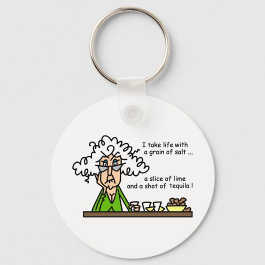 Leven en Tequila Humor Sleutelhanger (Voorkant)