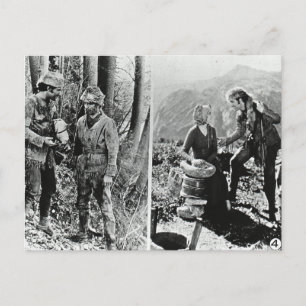 Leven en tijden van Daniel Boone  Glass Slide Briefkaart