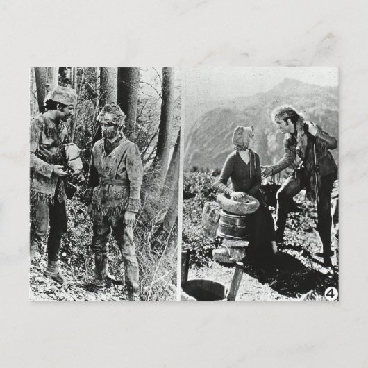 Leven en tijden van Daniel Boone  Glass Slide Briefkaart (Voorkant)