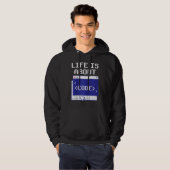 Leven gaat over code spreekwoorden programmeur cod hoodie (Voorkant volledig)