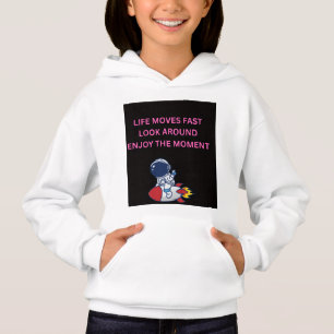 Leven Gaat Snel Astronaut Raket Kids Hoodie