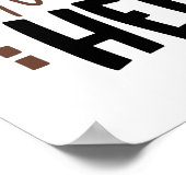 Leven Gebeurt Chocolade Helpt Citaat Humor Poster (Hoek)