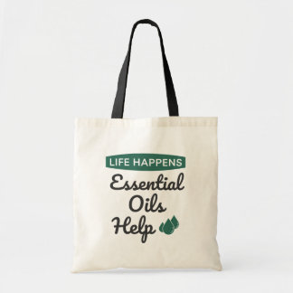 Leven Gebeurt : Etherische Oliën Helpen Tweekleuri Tote Bag