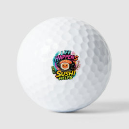 Leven gebeurt Sushi helpt Golfballen