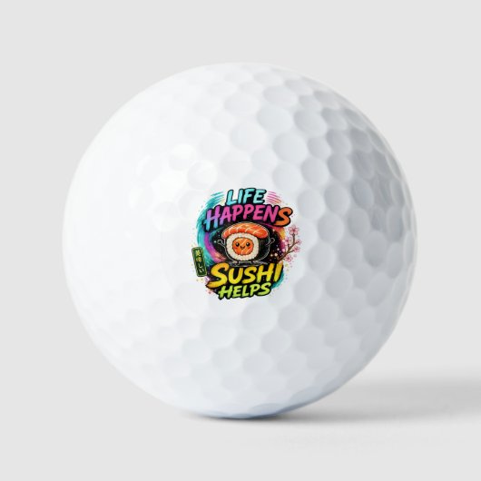 Leven gebeurt Sushi helpt Golfballen (Voorkant)