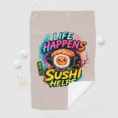 Leven gebeurt Sushi helpt Golfhanddoek (Insitu)