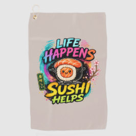 Leven gebeurt Sushi helpt Golfhanddoek
