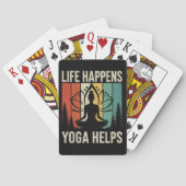 Leven Gebeurt Yoga Helpt Pokerkaarten (Achterkant)