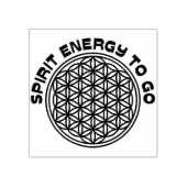 Leven - gedistilleerde energie om te gaan rubberstempel (Afrduk)
