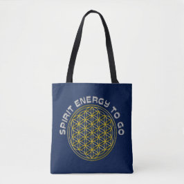 Leven - gedistilleerde energie om te gaan tote bag