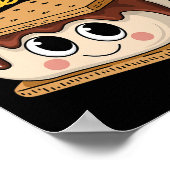 Leven Geeft Je Marshmallows Camping Smores Kawaii Poster (Hoek)