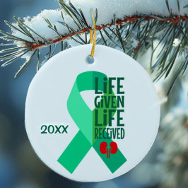 Leven gegeven Leven Ontvangen Niertransplantatie Keramisch Ornament