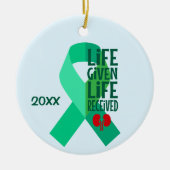 Leven gegeven Leven Ontvangen Niertransplantatie Keramisch Ornament (Voorkant)