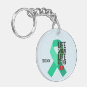 Leven gegeven Leven Ontvangen Niertransplantatie Sleutelhanger (Voorkant Links)